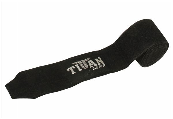 TITAN 180" STRETCHY HAND WRAPS - Black - Image 2