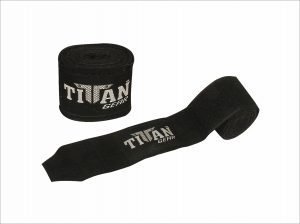 TITAN 180" STRETCHY HAND WRAPS - Black