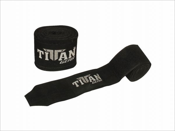 TITAN 180" STRETCHY HAND WRAPS - Black
