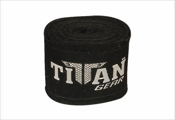 TITAN 180" STRETCHY HAND WRAPS - Black - Image 3